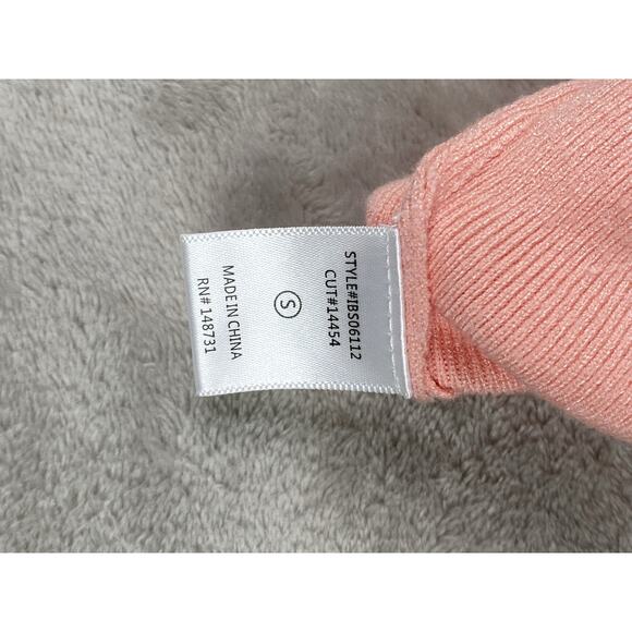 Blue Blush Super Super Soft Pink Button Up Shortsleeve Crop Top Women’s Small - Picture 8 of 8